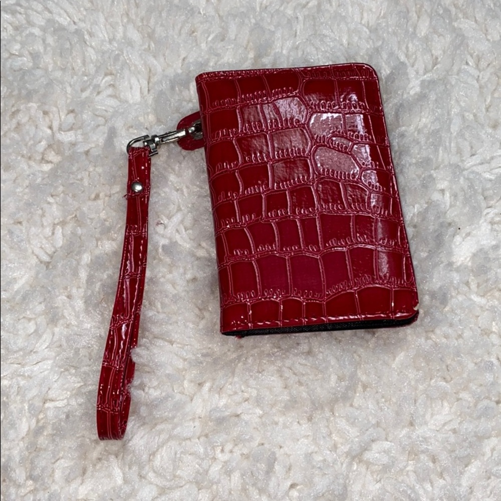 Red “Snake Skin” Wallet - Picture 2 of 2